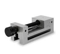 Etau de précision EBERTH avec broche, largeur des mâchoires 100mm, force de serrage maximale 125mm, hauteur des mâchoires 45mm, en acier robuste, professionnel