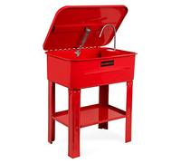EBERTH Laveur de pièces pour atelier, Pompe électrique et grand bac de 80L, Laveur de pièces pour atelier automobile, y compris support stable
