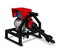 EBERTH Générateur à prise de force 18,75 kVA, groupe électrogène de secours AVR, 3x230V / 1x400V IP44, 1-3/8" 6 dents, attelage 3 points, l'agriculture, 25 CV de puissance recommandée à la prise
