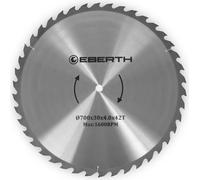 EBERTH Lame de scie circulaire Lame de scie circulaire en acier avec dents en métal dur pour la coupe du bois (700mm de diamètre, 30mm d'alésage, 3.0mm d'épaisseur de lame)