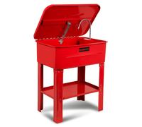 EBERTH Laveur de pièces pour atelier, Pompe électrique et grand bac de 80L, Laveur de pièces pour atelier automobile, y compris support stable