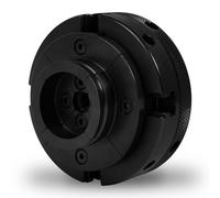 EBERTH Mandrin à quatre mors de 100 mm de diamètre, 4" Mandrin à 4 mors autocentrant, filetage de raccordement 1"-8TPI, Outil de serrage inclus