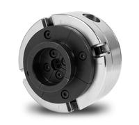 EBERTH Mandrin à quatre mors de 100 mm de diamètre, 4" Mandrin à 4 mors autocentrant, filetage de raccordement 1"-8TPI, Outil de serrage inclus