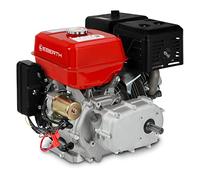 EBERTH Moteur thermique à essence 13 CV / 9,56 kW, Moteur de Kart 4 temps avec embrayage à bain d'huile, arbre de 22 mm Ø, démarreur électrique, batterie 17ah 12V, sécurité manque d'huile, 389 cc³