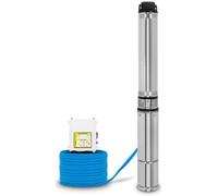 EBERTH 4" Pompe de puits profond Pompe de puits en acier inoxydable, électrique 550W, diamètre de la pompe 4 pouces (10cm), filetage de raccordement 1 1/2 pouce