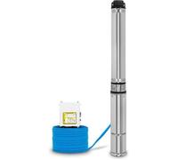 EBERTH 4" Pompe de puits profond Pompe de puits en acier inoxydable, électrique 750W, diamètre de la pompe 4 pouces (10cm), filetage de raccordement 1 1/2 pouce