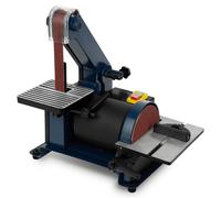 EBERTH Ponceuse à bande Ponceuse à bande Ponceuse à disque électrique 300W (support d'outil réglable, bande abrasive réglable)