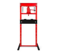 EBERTH Presse hydraulique d'atelier 12T, réglable en 8 positions, Hauteur maximale de travail 750 mm, Largeur de travail 430 mm, Hauteur totale 1335 mm, 2 mâchoires d'appui, Vérin hydraulique