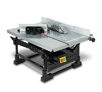EBERTH Scie Circulaire Sur Table, électrique 800W, Scie Circulaire Professionnelle avec Lame de Scie en Métal Dur de 200mm, Scie à Bois électrique avec Hauteur de Coupe 43mm, Guide Parallèle, Onglet