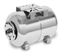 EBERTH Vase d'expansion 50L, 6 bar, autoclave, surpresseur, réservoir, stockage d'eau, raccord 1" pour station d'eau domestique, pompe de puits, inox