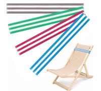 EBHO 4 Élastiques Pince Serviette Plage Rayés 40 x 5 cm Elastique Pour Transat Accessoire Plage