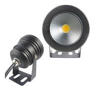 EBILUN Projecteur LED étanche pour piscine 10 W 12 V Blanc chaud (sans télécommande)