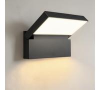 EBION Applique Murale Exterieur LED Orientable 90° Anthracite | 18W,4000K,Aluminium moulé,Indice de protection IP65,pour Terrasse Entrée Jardin Garage