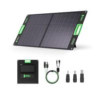 EBL Panneau solaire portable 100 W pour Jackery/Ecoflow/Bluetti Power | Chargeur solaire pliable avec béquille, haute efficacité étanche IP65, camping, camping-car, urgence hors réseau