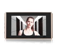 Eboxer Caméra Judas Numérique Sonnette sans Fil Visuelle Objectif 160 ° Grand Angle 2 Millions Pixels 4,3 Pouces Ecran LCD HD Vision Nocturne Détection de Mouvement 24 Heures Surveillance pour Maison