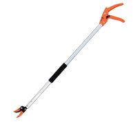 Ébrancheur à système de maintien - 1 Pièce, Perche légère en aluminium avec lame bypass et pince de maintien, 80 cm/100 cm, pour la taille des arbres et la cueillette des fruits, Jardin et verger