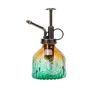 Ebristar Vaporisateur Vintage en Verre pour Plantes succulentes avec Pompe supérieure, Petit pulvérisateur pour Plantes d'intérieur et d'extérieur - Dégradé Vert Marron