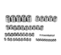 EBTOOLS Filets Rapportés, 60 Pcs Embouts de Réparation de Filetage en Acier Inoxydable Insert Fileté Type Helicoil Réparation de Filetage Pratique M3 M4 M5 M6 M8 M10 M12