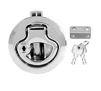 EBTOOLS Serrure de Porte D'armoire Inox Bateau 2990-01-M 1-10 mm/0,04-0,39" Anti-corrosion de Type Affleurant pour RV Loquet Trappe Coulissante