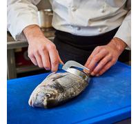 Ecailleur à poisson bleu triple action Vitécaille Nogent