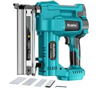 Ecarke Agrafeuse sans fil Brad Nailer de 5,1 cm compatible avec Makita 18 V, pistolet à ongles électrique 2 en 1 avec clous/agrafes 18 GA, pistolet à ongles alimenté par batterie pour couper le bois