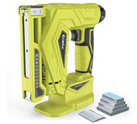 Ecarke Cloueuse Brad sans fil compatible avec batterie Ryobi 18 V - Pistolet à ongles 2 en 1 de calibre 18 T-50 avec 2 000 pièces pour tapisserie, cuir, bois, bricolage à la maison - Outil uniquement