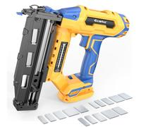Ecarke Cloueuse de finition de calibre 16 compatible avec batterie Dewalt 20 V - Cloueuse droite sans fil de 3/4 à 6,3 cm - Réglage sans outil - Double modes de tir - Pistolet à clous pour le travail