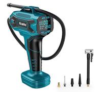 Ecarke Compresseur d'Air Portable pour Batterie Makita 18V, Max 11 bar, Pompe à Air Portable avec Manomètre Digital, Gonfleur Electrique pour Voiture, Moto, Vélo, Ballons de Sport(Outils Uniquement)