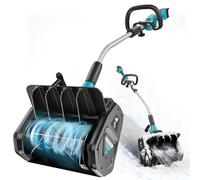 Ecarke Fraise à Neige sans Fil Compatible Makita 18V, Moteur Brushless 1000W, Hauteur de Déneigement 20 cm, Portée 7-8 m, Largeur 33,5 cm, Goulotte Orientable à 30° (sans Batterie)