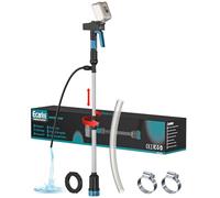 Ecarke Pompe Submersible de Transfert Sans Fil Compatible avec Makita 18V | Débit 3000 L/h, Hauteur 8 m, Tube Télescopique, Arrêt Automatique, IP68, pour Vidange, Arrosage (Sans Batterie)