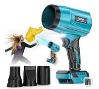 Ecarke Souffleur sans Fil Compatible avec Batteries Makita 18V, Moteur Brushless 80000TR/Min, Vitesse d’air 60m/s & Pression 850g, Souffleur Portable pour Feuilles, Poussières(Machine Seule)-Bleu