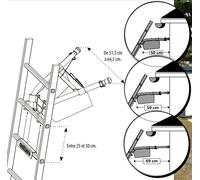 Écarteur de mur téléscopique pour travail sur gouttière CENTAURE - 380287