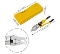 Écarteur hydraulique 12 t - Écarteur de tubes - Ouverture jusqu'à 55 mm - Pointe de 10 mm d'épaisseur et 35 mm de largeur - Avec mallette 55 × 20 × 11 cm - Acier allié - Jaune