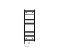ECD Allemagne radiateur de salle de bain électrique 400x1200 mm anthracite courbé avec raccordement latéral