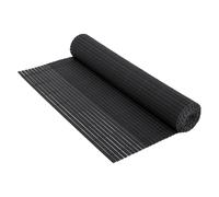 ECD Germany Canisse en PVC, 120x1000 cm (2X 5m), Anthracite, Brise Vue Natte pour Jardin Balcon, Clôture de Protection Visuelle, Résistant aux UV, Renforcement à 3 Poids, Lamelles Opaques Hydrofuges
