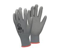 ECD Germany 4 Paires de Gants en PU - Taille 7-S - Gris