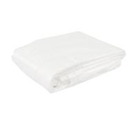 ECD Germany Bâche de Rechange pour Serre de Jardin Tunnel 6m² Plastique 135g/m² 3x2x2 m Blanc Fermeture Éclair