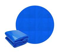 ECD Germany Bâche Solaire de Piscine Ronde Ø 549 cm Bleue, Couverture de Protection Thermique, Épaisseur de 400µm, Film à Bulles Découpable, Effet Chauffant Écologique, Anti-Évaporation et Saletés