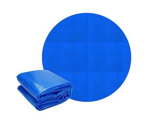 ECD Germany Bâche Solaire de Piscine Ronde Ø 549 cm Bleue, Couverture de Protection Thermique, Épaisseur de 400µm, Film à Bulles Découpable, Effet Chauffant Écologique, Anti-Évaporation et Saletés