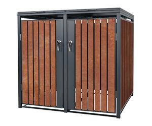 Ecd_germany Cache-poubelle 1,32 x 0,80 x 1,16 m