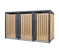 Ecd germany Cache poubelle 2x0,8x1,16 m