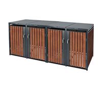 Ecd germany Cache-poubelles 2,64x0,80x1,16 m