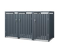 Ecd germany Cache-poubelles 2x0,8x1,16 m