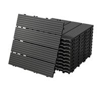 ECD Germany Carreaux de terrasse WPC - Anthracite