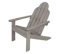ECD Germany Chaise de Jardin Adirondack Bois Massif de Sapin 92 5x70x89 cm Gris avec Dossier et Accoudoir Résistante aux Intempéries
