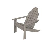 ECD Germany Chaise de Jardin Adirondack, en Bois Massif de Sapin, 92,5x70x89 cm, Gris,