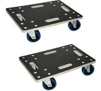 ECD Germany Chariot à Roulettes, 35x50 cm, jusqu'à 800 kg, 4 Roues Pivotantes en PP, Anthracite