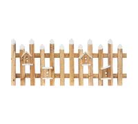 ECD Germany Clôture Jardin Noël LED - Marron