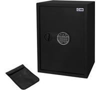 ECD Germany Coffre-fort mural 43L 35x50x31, code PIN, lumière à capteur, porte-documents ignifuge