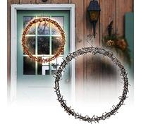 ECD Germany Couronne Lumineuse avec 500 LEDs, Ø58 cm, Blanc Chaud, IP44, Couronne de Porte/Fenêtre, Décoration de Noël, Guirlande Lumineuse LED avec 8 Programmes Lumineux, Intérieur/Extérieur, IP-44